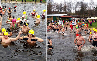 Na Warmii i Mazurach morsy z całej Polski oficjalnie zapoczątkowały sezon zimowych kąpieli